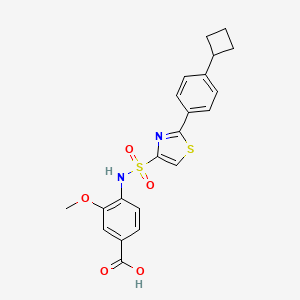 molecular formula C21H20N2O5S2 B12382052 Hsd17B13-IN-46 