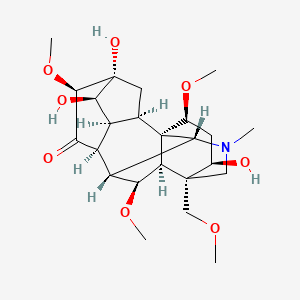 molecular formula C24H37NO8 B12382090 16-Epipyromesaconitine 