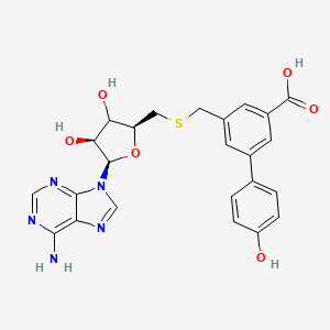 molecular formula C24H23N5O6S B12382096 Mettl1-wdr4-IN-2 