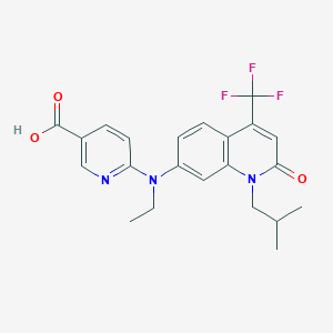 molecular formula C22H22F3N3O3 B12382108 NEt-iFQ 