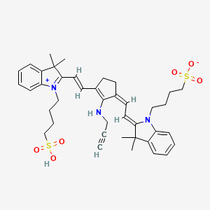 molecular formula C40H49N3O6S2 B12382113 Alkyne cyanine dye 718 