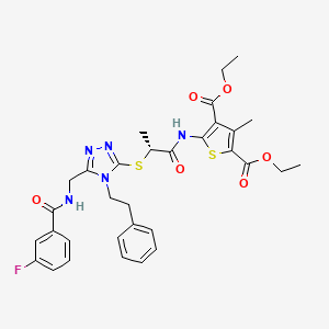 molecular formula C32H34FN5O6S2 B12382122 Epigenetic factor-IN-1 