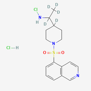 molecular formula C16H21Cl2N3O2S B12382140 N-chloro-1,2,2,2-tetradeuterio-1-(4-deuterio-1-isoquinolin-5-ylsulfonylpiperidin-4-yl)ethanamine;hydrochloride 