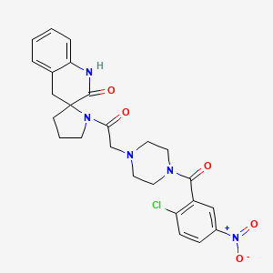 molecular formula C25H26ClN5O5 B12382197 Chitin synthase inhibitor 14 