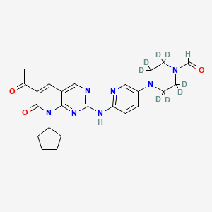 molecular formula C25H29N7O3 B12382198 N-Formyl palbociclib-d8 