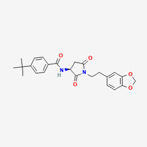 molecular formula C24H26N2O5 B12382215 Tnf-|A-IN-11 