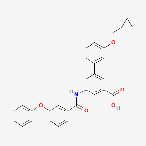 molecular formula C30H25NO5 B12382258 Fabp1-IN-1 