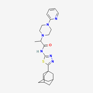 molecular formula C24H32N6OS B12382262 AChE/MAO-B-IN-5 