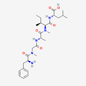 molecular formula C28H45N5O6 B12382272 F(N-Me)GA(N-Me)IL 