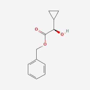 molecular formula C12H14O3 B12382274 (R)-Benzyl 2-cyclopropyl-2-hydroxyacetate 