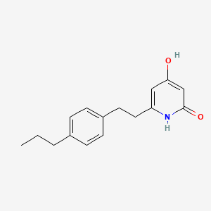 4-hydroxy-6-[2-(4-propylphenyl)ethyl]-1H-pyridin-2-one