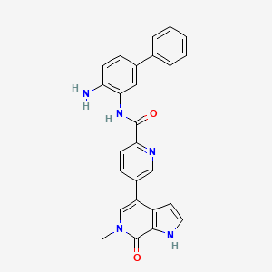 N-(2-amino-5-phenylphenyl)-5-(6-methyl-7-oxo-1H-pyrrolo[2,3-c]pyridin-4-yl)pyridine-2-carboxamide