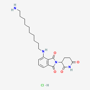 molecular formula C23H33ClN4O4 B12382326 Thalidomide-NH-C10-NH2 (hydrochloride) 