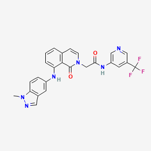 molecular formula C25H19F3N6O2 B12382338 DDR1/2 inhibitor-2 