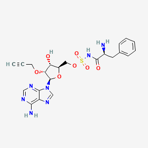 molecular formula C22H25N7O7S B12382383 NRPSs-IN-1 