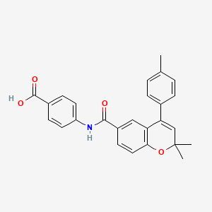 molecular formula C26H23NO4 B12382390 RAR|A antagonist 1 