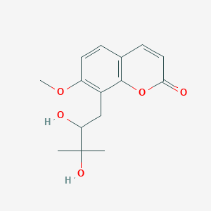 molecular formula C15H18O5 B1238240 马兰嗪水合物 CAS No. 5673-37-0