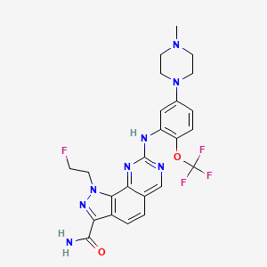 molecular formula C24H24F4N8O2 B12382406 Plk1-IN-7 