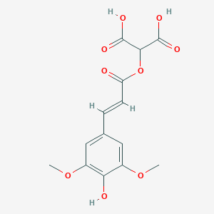 molecular formula C14H14O9 B1238242 芥酰酒石酸 