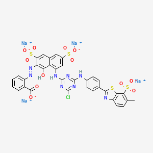 molecular formula C34H19ClN8Na4O12S4 B12382427 Direct Red 9 CAS No. 61724-94-5