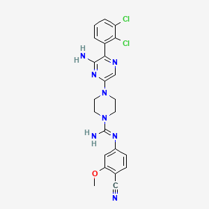 molecular formula C23H22Cl2N8O B12382442 Shp2-IN-22 