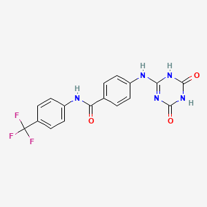 molecular formula C17H12F3N5O3 B12382445 Mmp-9/10-IN-2 