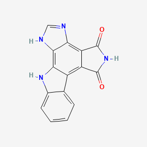 molecular formula C15H8N4O2 B1238245 颗粒酰亚胺 CAS No. 219828-99-6