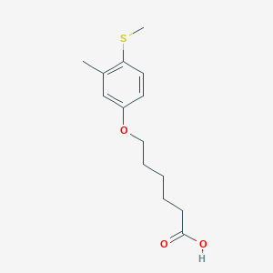 molecular formula C14H20O3S B12382499 Methylthiomcresol-C5-COOH 