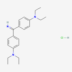 molecular formula C21H29N3.ClH<br>C21H30ClN3 B12382508 C.I. Basic Yellow 37, monohydrochloride CAS No. 6358-36-7