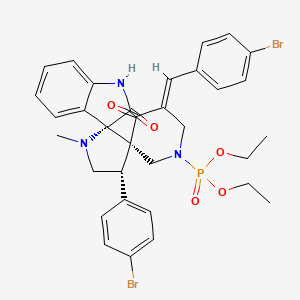 molecular formula C33H34Br2N3O5P B12382541 SARS-CoV-2 Mpro-IN-7 