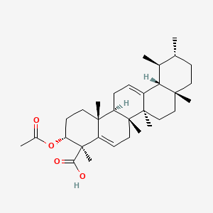 (3R,4R,6aR,6bS,8aR,11R,12S,12aR,14aS,14bR)-3-acetyloxy-4,6a,6b,8a,11,12,14b-heptamethyl-2,3,6,7,8,9,10,11,12,12a,14,14a-dodecahydro-1H-picene-4-carboxylic acid