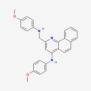 2-[(4-methoxyanilino)methyl]-N-(4-methoxyphenyl)benzo[h]quinolin-4-amine