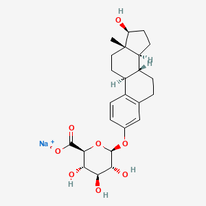 molecular formula C24H31NaO8 B12382612 17-Beta-estradiol 3-glucuronide 