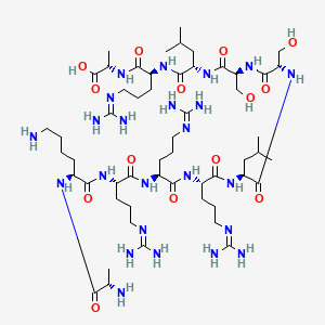 molecular formula C54H104N24O14 B12382614 H-Ala-Lys-Arg-Arg-Arg-Leu-Ser-Ser-Leu-Arg-Ala-OH 