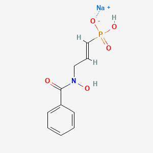 molecular formula C10H11NNaO5P B12382620 Antimalarial agent 27 