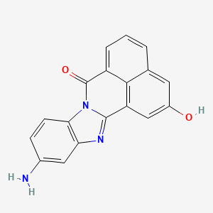 molecular formula C18H11N3O2 B12382744 6-Amino-18-hydroxy-3,10-diazapentacyclo[10.7.1.02,10.04,9.016,20]icosa-1(20),2,4(9),5,7,12,14,16,18-nonaen-11-one 