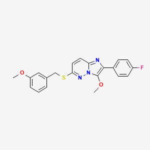 molecular formula C21H18FN3O2S B12382756 Tuberculosis inhibitor 7 