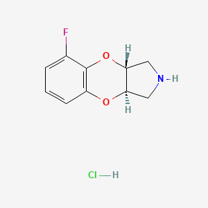 molecular formula C10H11ClFNO2 B12382775 Fluparoxan (hydrochloride) 