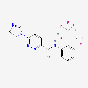 molecular formula C17H11F6N5O2 B12382785 STING agonist-21 