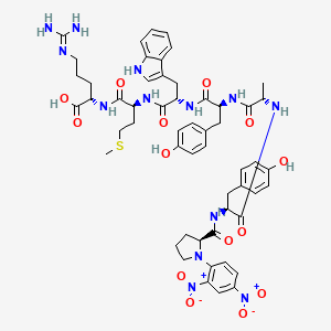 molecular formula C54H65N13O14S B12382793 Dnp-PYAYWMR 