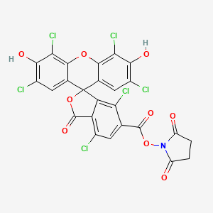 molecular formula C25H9Cl6NO9 B12382798 6-Carboxy-2',4,4',5'7,7'-hexachlorofluorescein succinimidyl ester 