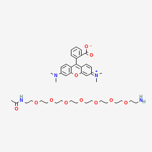 molecular formula C42H60N4O11 B12382844 Tamra-peg7-NH2 