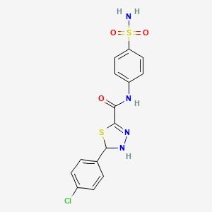 molecular formula C15H13ClN4O3S2 B12382847 Insecticidal agent 5 