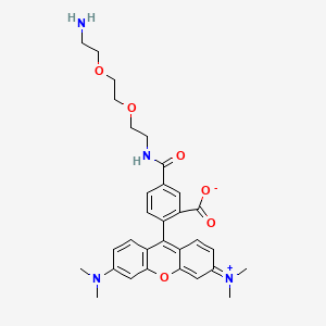 molecular formula C31H36N4O6 B12382852 Tamra-peg2-NH2 