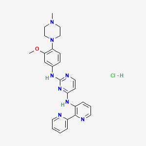 molecular formula C26H29ClN8O B12382856 Itacnosertib (hydrocholide) 