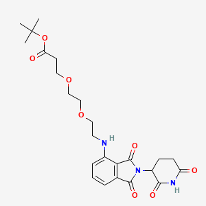 molecular formula C24H31N3O8 B12382860 Thalidomide-4-NH-PEG2-COO(t-Bu) 