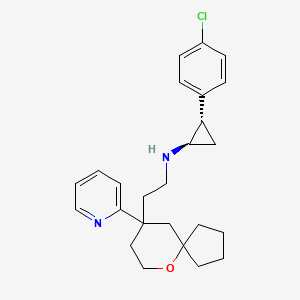 molecular formula C25H31ClN2O B12382875 D3R/MOR antagonist 2 