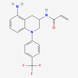 N-[5-amino-1-[4-(trifluoromethyl)phenyl]-3,4-dihydro-2H-quinolin-3-yl]prop-2-enamide