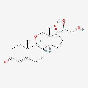 17,21-Dihydroxy-11-oxa-4-pregnene-3,20-dione