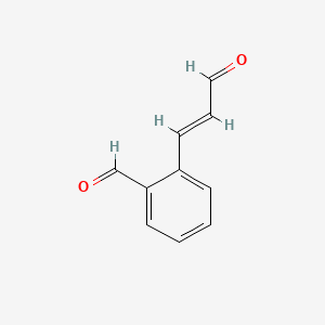 molecular formula C10H8O2 B1238296 Benzaldehyde, 2-(3-oxo-1-propenyl)-, (E)- CAS No. 61650-52-0